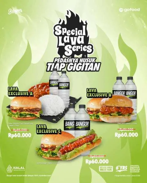 Promo Burger Bangor Special Lava Series Juli 2025