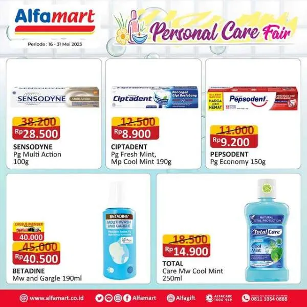 Promo Alfamart Personal Care Fair Periode 16-31 Mei 2023
