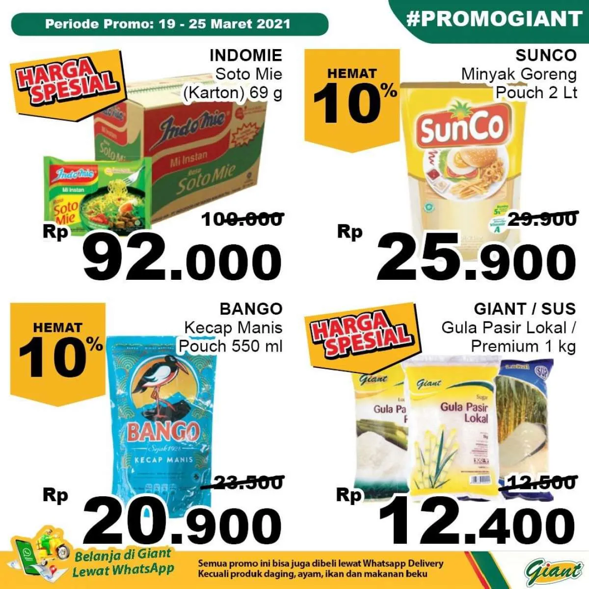 Terbaru! Promo Giant weekday 22 Maret 2021 ada diskon mulai 10%-35% 