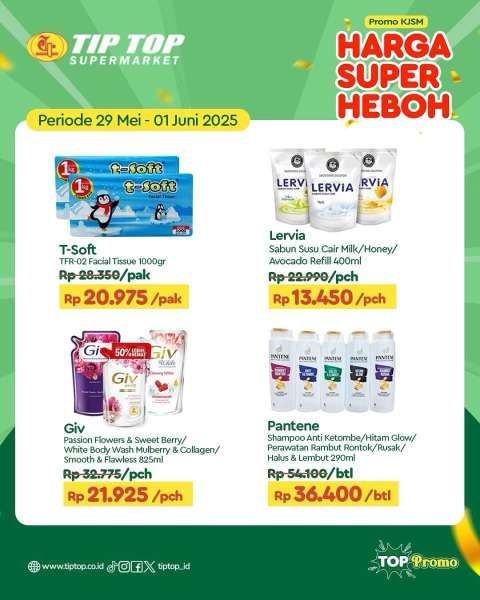 Promo KJSM Tip Top Supermarket 29 Mei-1 Juni 2025