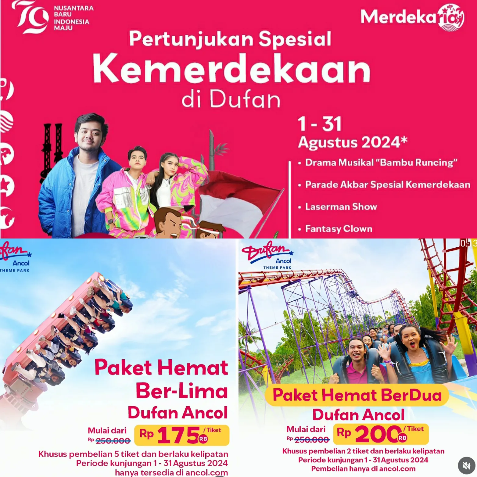 Promo Wisata Kemerdekaan - Dufan