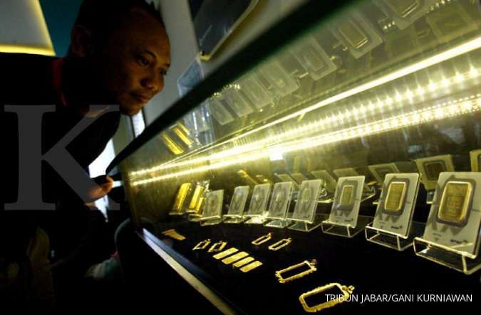 Harga emas Antam hari ini naik Rp 5.000 menjadi Rp 772.000 per gram