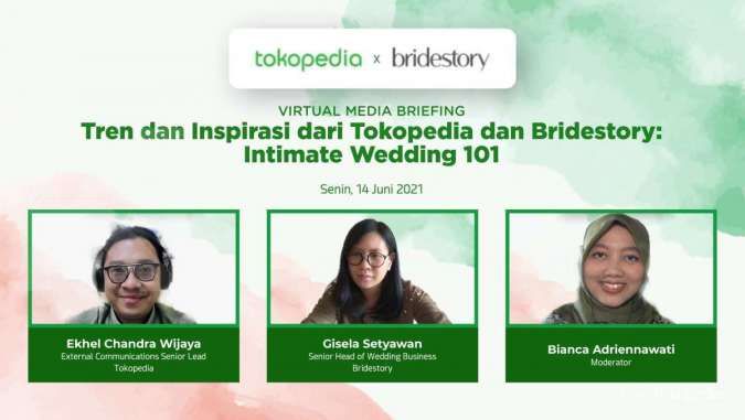 Tokopedia dan Bridestory Bagikan Tren dan Tips Intimate Wedding Aman Kekinian