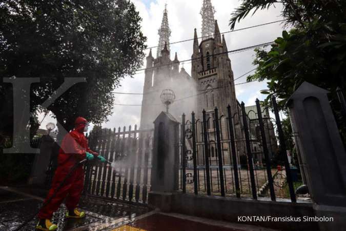 Sekitar 57% gereja katolik di Indonesia masih melakukan misa online