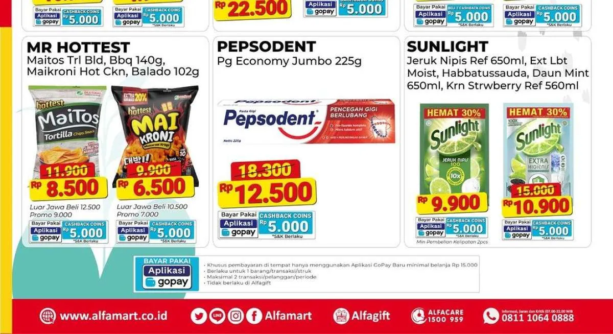 Promo Alfamart Produk Spesial Mingguan Terbaru Juli 2024, Sunlight Rp 9.900 Saja