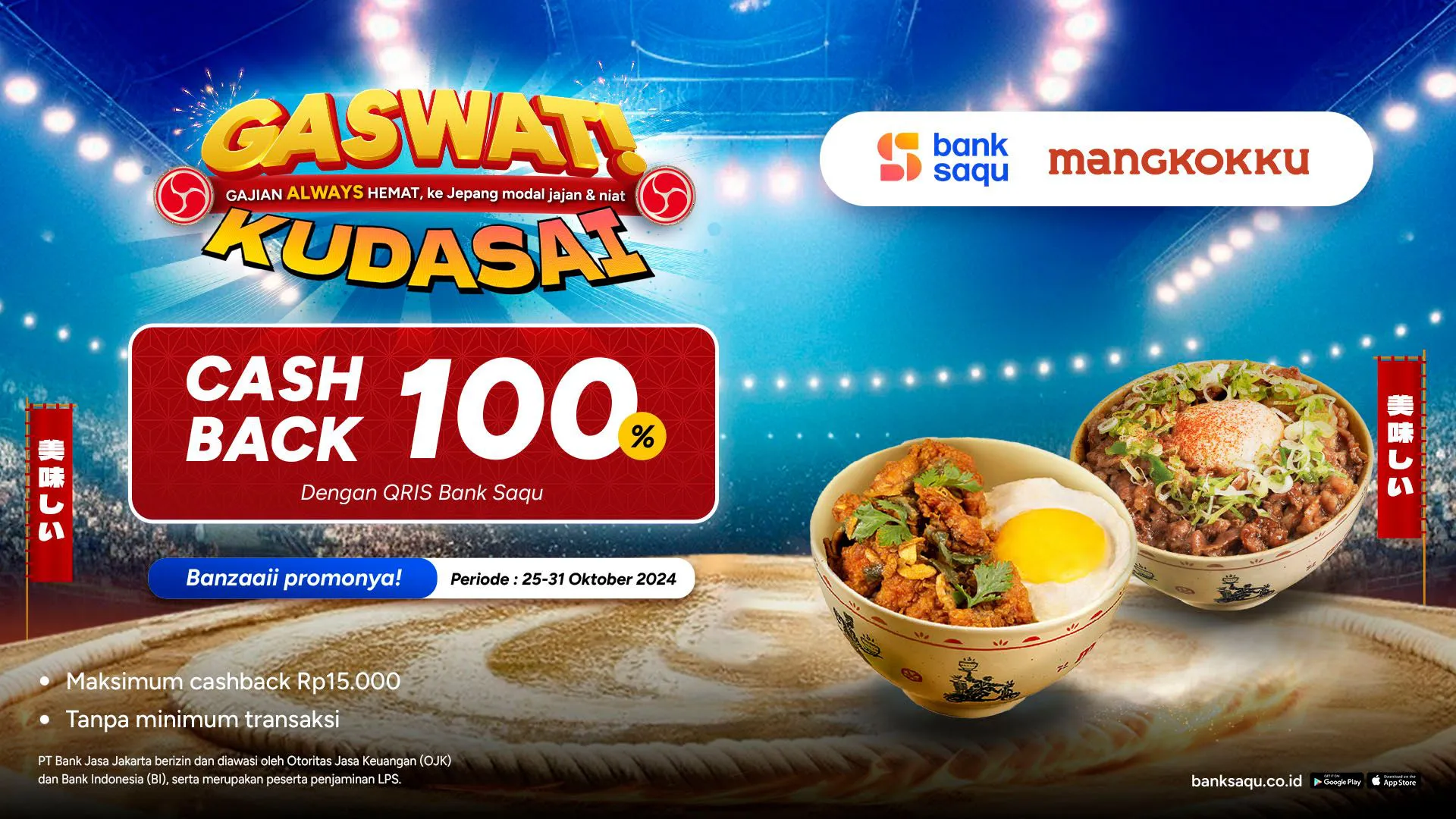 Promo Bank Saqu x Mangkokku
