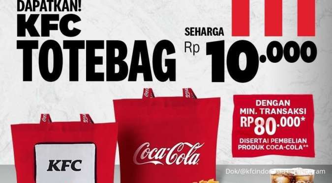 Promo KFC Dapatkan Totebag Eksklusif Rp 10.000-an Saja, Berikut Caranya 