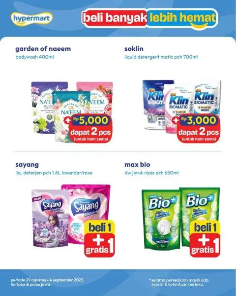 Promo Hypermart Beli Banyak Lebih Hemat Periode 29 Agustus-4 September 2025