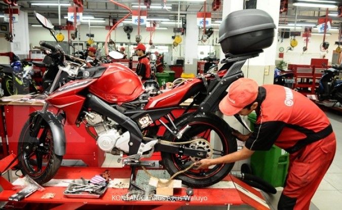 Penjualan motor lesu, industri komponen ikut loyo