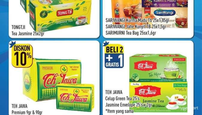 Promo Hypermart Dua Mingguan s/d 17 Juli 2024, Teh Celup-Minuman Boba Beli 2 Gratis 1