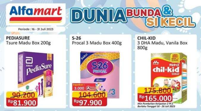 Promo Alfamart s/d 31 Juli 2023, Harga Ekonomis untuk Belanja Susu Anak dan Keluarga