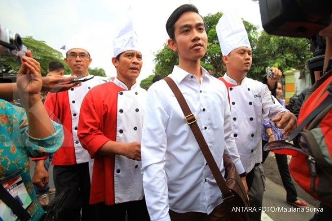 Putra sulung Jokowi mengais rezeki di Jakarta Fair