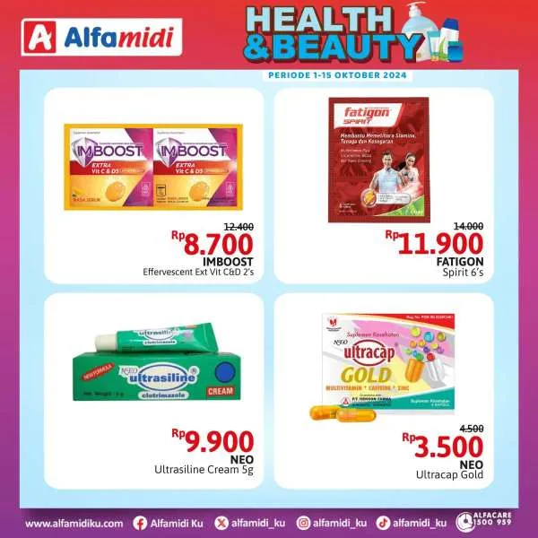 Promo Alfamidi Health & Beauty Periode 1-15 Oktober 2024