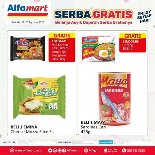 Promo Alfamart Serba Gratis Periode 16-31 Agustus 2023