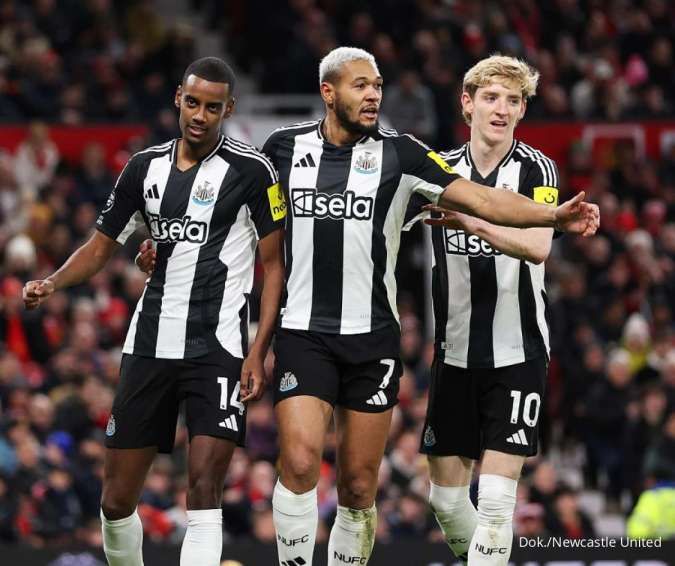 Manchester United Kalah 0-2 dari Newcastle, Makin Nyaman di Papan Bawah