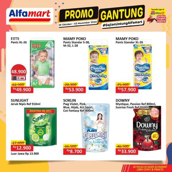 Promo Alfamart Gantung 28 Oktober-3 November 2024