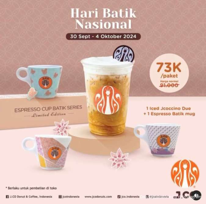 Promo J.CO Spesial Hari Batik Nasional 2024