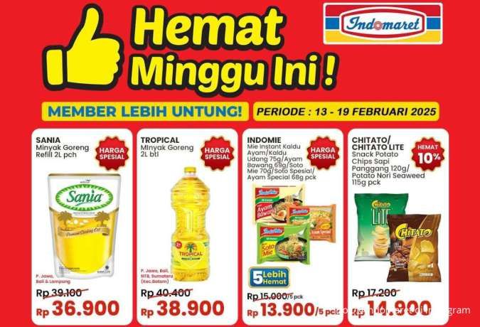 Promo Minyak Goreng di Indomaret Berakhir Besok, Sania-Tropical Hemat Minggu Ini