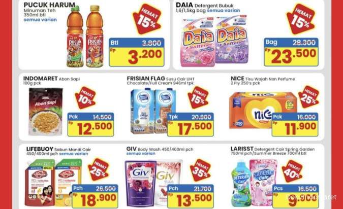 Promo JSM Indomaret Periode 4-6 Juli 2025, Keju Oles-Detergent Cair Diskon s/d 40%