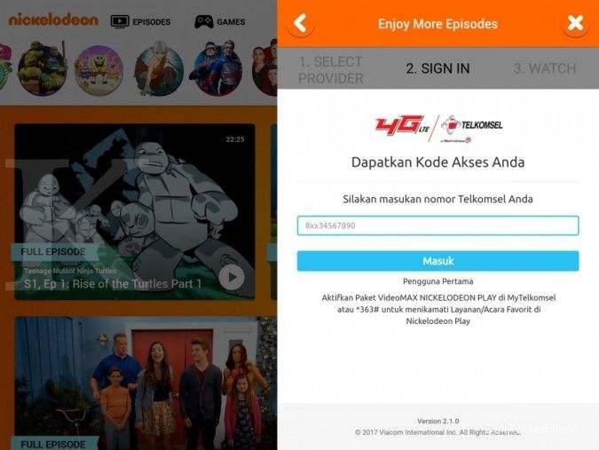 Aplikasi Nickelodeon Play hadir di Indonesia