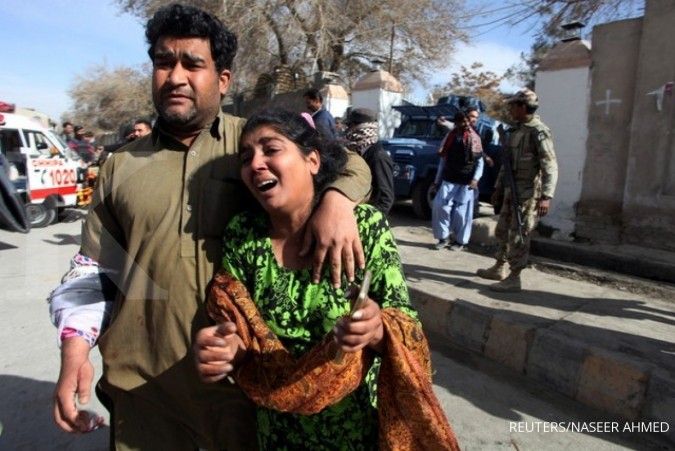 Bom bunuh diri serang gereja di Pakistan, 8 tewas