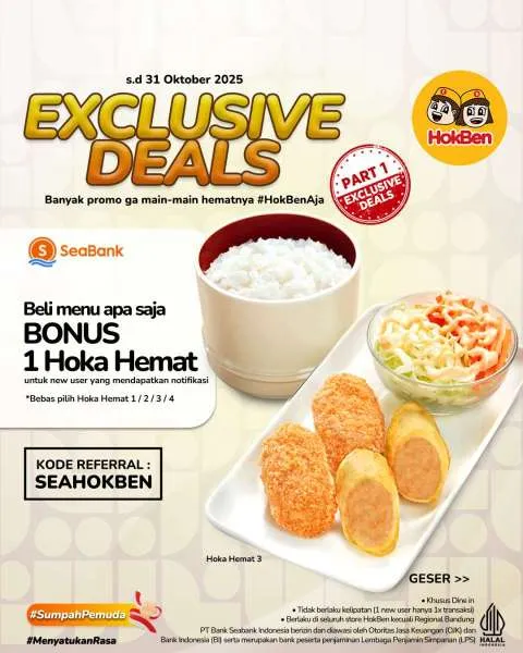 Promo HokBen x SeaBank 1-31 Oktober 2025