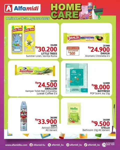 Promo Alfamidi Home Care Fair Periode 16-31 Agustus 2025