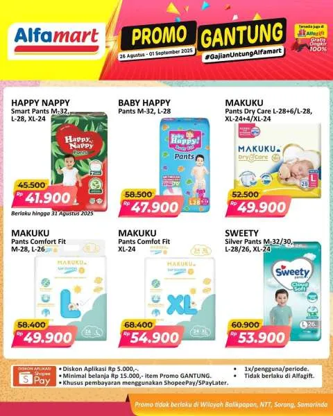 Promo Alfamart Gantung Periode 26 Agustus-1 September 2025