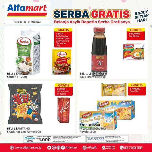 Promo Alfamart Serba Gratis Periode 16-31 Mei 2023
