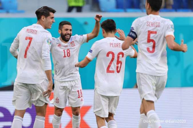 Hasil Euro 2020 di perempat final: Spanyol jumpa Italia pada babak semifinal