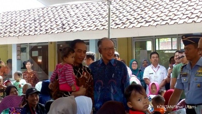 Jokowi dan Presiden Bank Dunia tinjau program stunting di Bogor