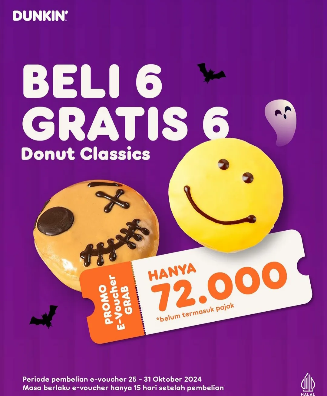 Promo Dunkin Beli 6 Gratis 6