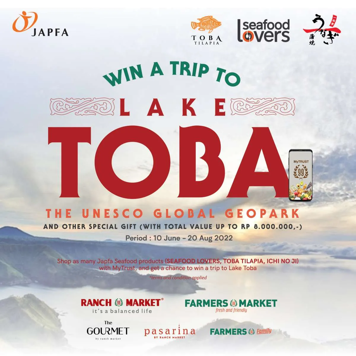 Promosi Pariwisata Danau Toba, JAPFA Bagikan Liburan Gratis Top Spender JAPFA Seafood