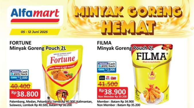 Inilah Promo Minyak Goreng Weekday Terbaru Juni di Alfamart, Indomaret dan Superindo 