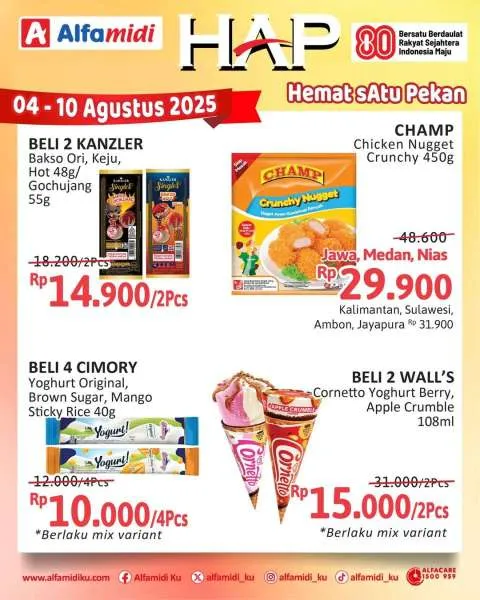 Promo Alfamidi Hemat Satu Pekan Periode 4-10 Agustus 2025