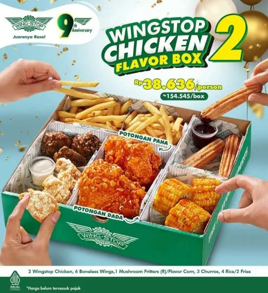 Wingstop Chicken Flavor Box