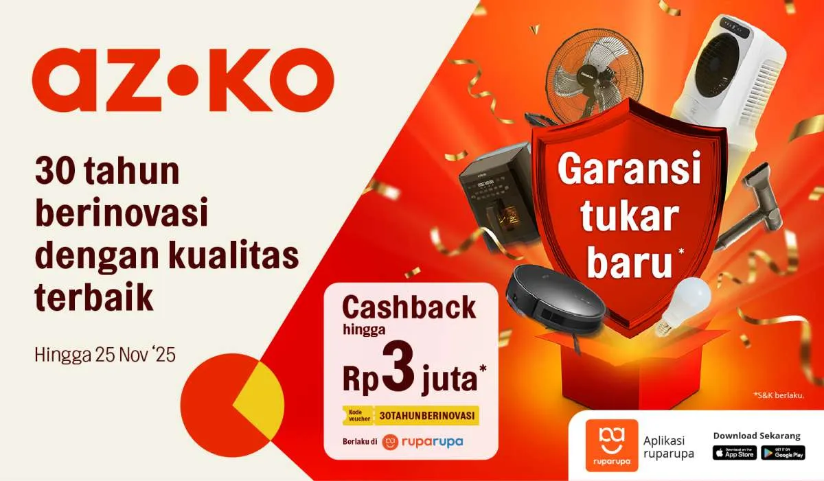 AZKO Tawarkan Garansi Tukar Baru, Bikin Aktivitas Masak Makin Aman dan Nyaman