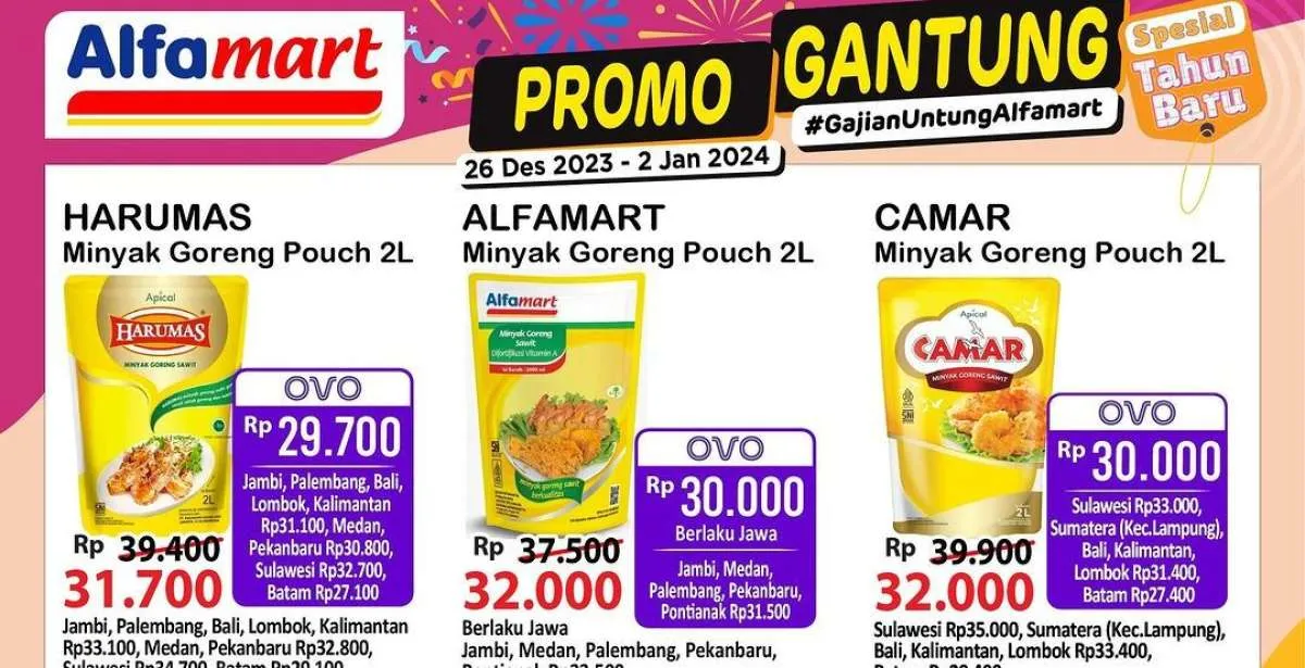 Promo Alfamart Gantung Spesial Tahun Baru 26 Desember 2023-2 Januari 2024, Ada Diskon