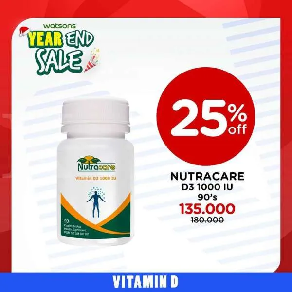 Promo Watsons Year End Sale Edisi Vitamin 23 Desember 2021-2 Januari 2022