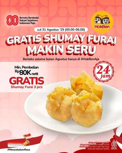 Promo HokBen Gratis Shumay Furai