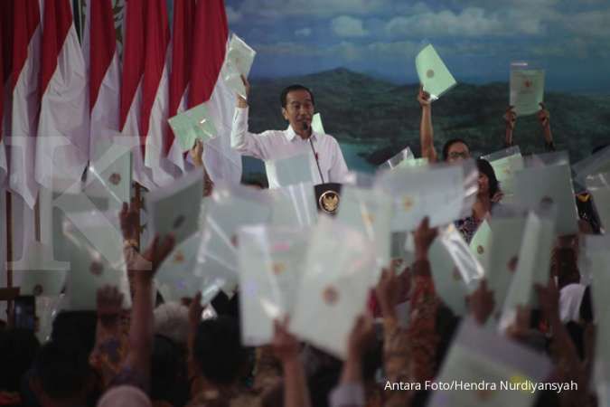 Jokowi turunkan target pemberian sertifikat tanah tahun ini jadi 7 juta sertifikat