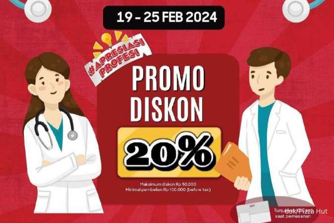Promo Pizza Hut-PHD Apresiasi Profesi, Diskon 20% Khusus untuk Nakes