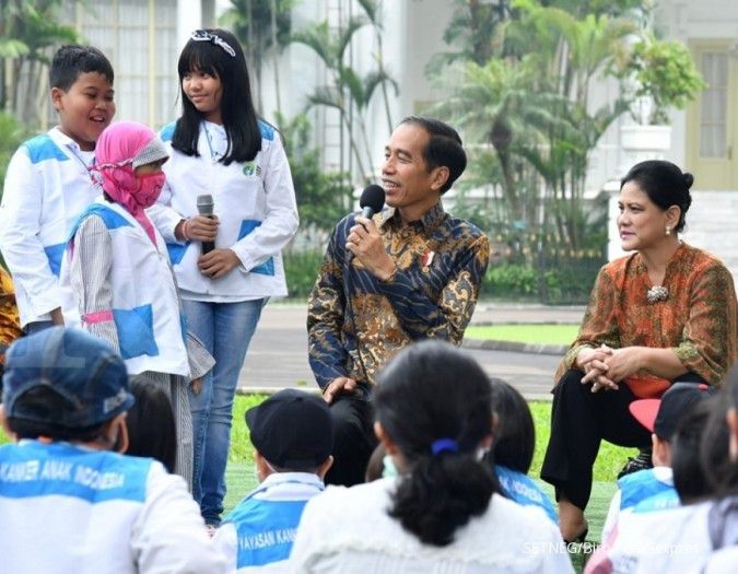 Ini semangat yang diberikan Jokowi saat bertemu anak-anak pengidap kanker