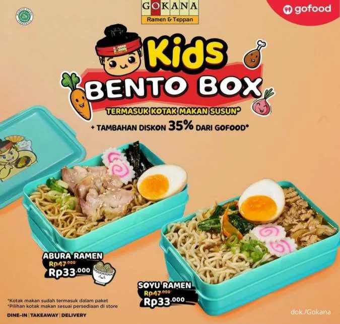 Promo Menu Baru Gokana Kids Bento Box