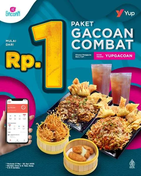 Promo Paket Gacoan Combat Hanya Rp 1