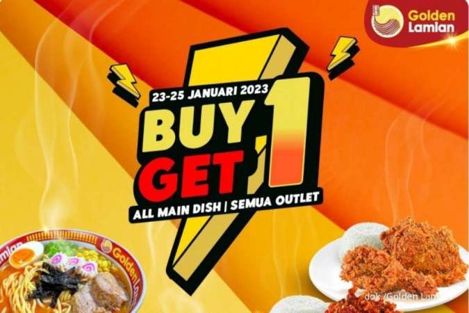 Promo Imlek Golden Lamian 23-25 Januari 2023, Beli 1 Gratis 1 Menu di Seluruh Outlet