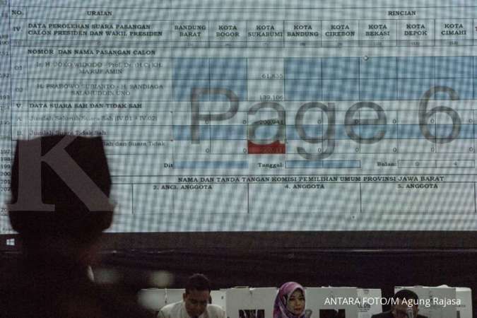 UPDATE real count pilpres KPU (13 Mei, 6.15 WIB): Prabowo tertinggal 15 juta suara