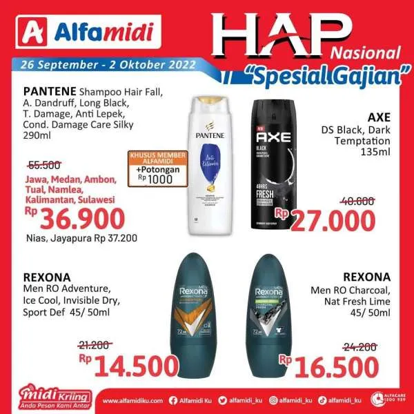 Promo Alfamdi Hemat Satu Pekan Spesial Gajian Periode 26 September-2 Oktober 2022