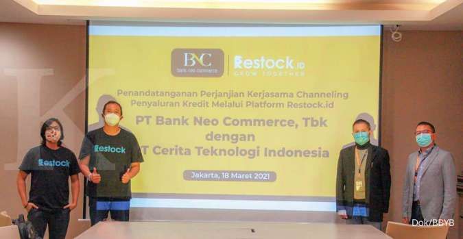 Bank Neo Commerce salurkan kredit senilai Rp 20 miliar lewat P2P lending Restock.id