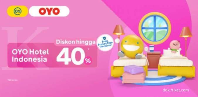 Khusus Hari Ini, Promo Hotel OYO Diskon Hingga 40% di Aplikasi Tiket.com